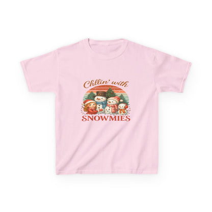 Chillin' with Snowmies Kids Christmas Tee