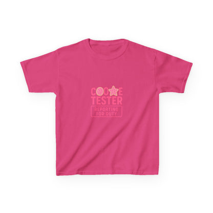 Cookie Tester Dino Christmas Tee - Kids Holiday Shirt