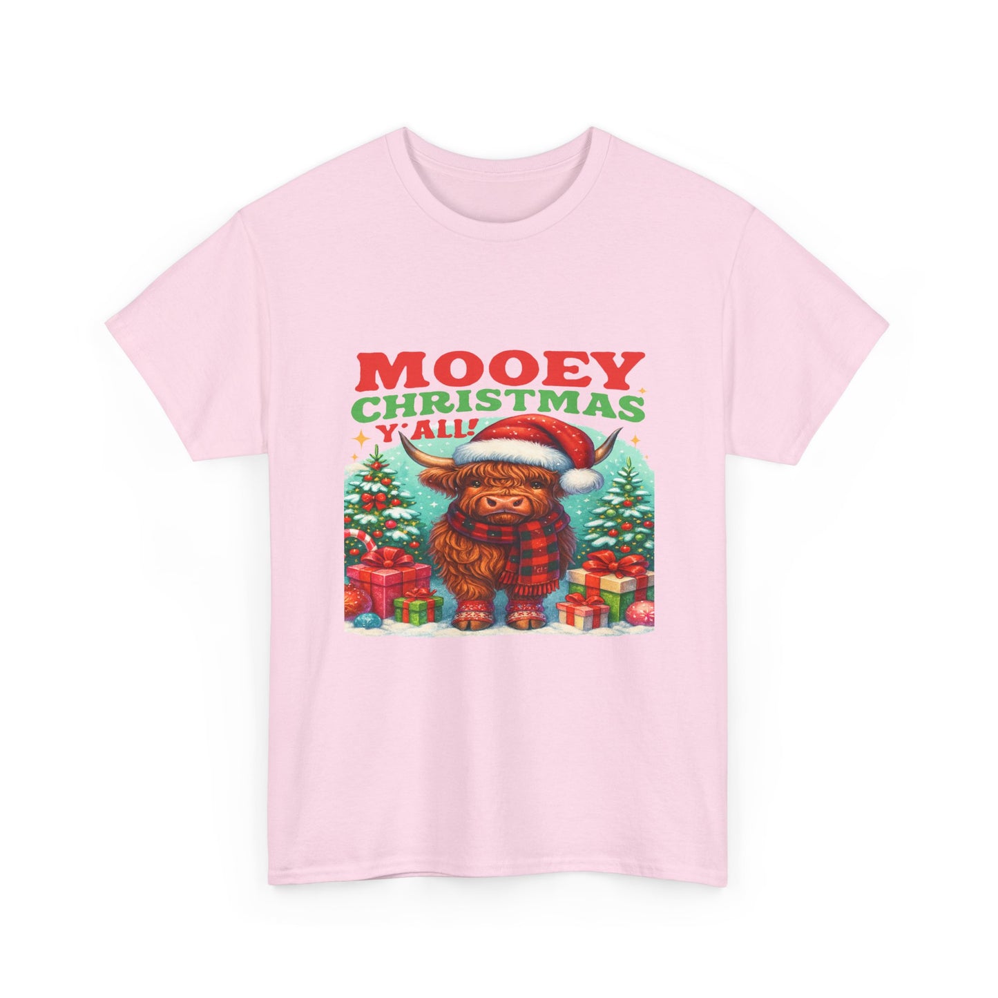 Christmas Highland Cow Tee