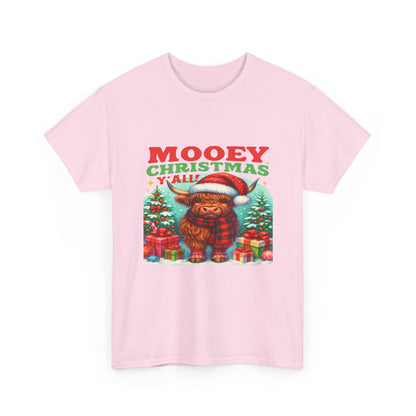 Christmas Highland Cow Tee