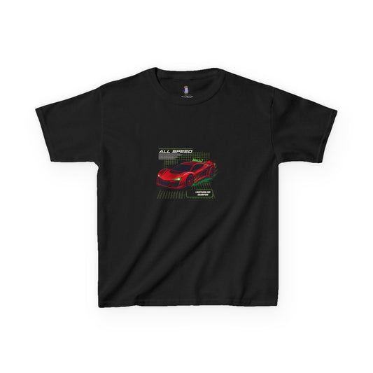 Kids Race Car Tee - Cool Car Graphic Shirt for Kids, Boys and Girls Casual Wear, Birthday Gift, Playtime Fun, Sports Themed Apparel