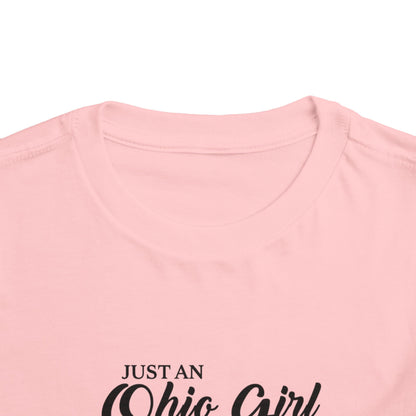 Toddler Tee Ohio Girl in North Carolina World Design Shirt