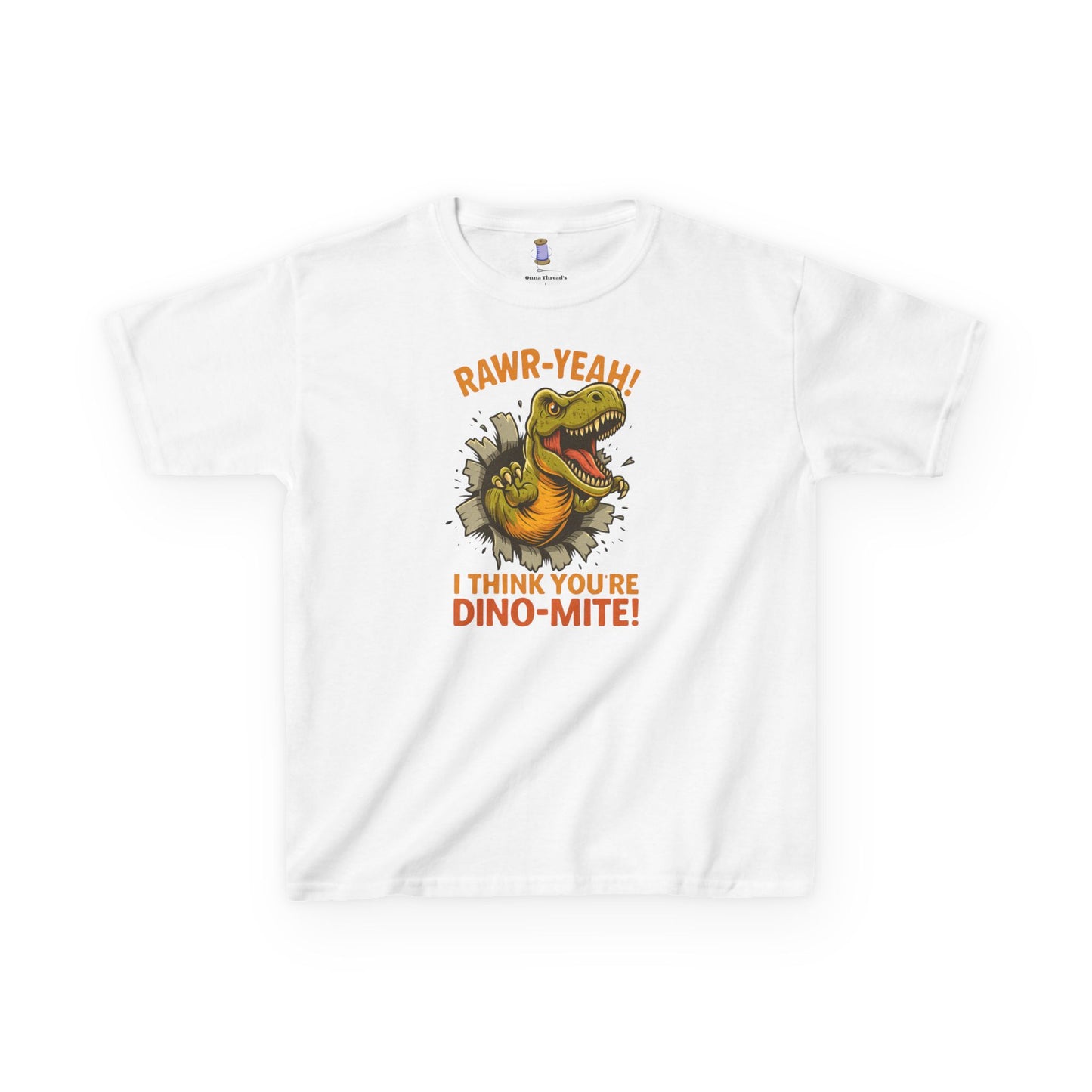 Dino-Mite Kids Tee - Fun Dinosaur T-Shirt for Boys and Girls, Perfect for Birthdays, Everyday Play, Dinosaur Lovers, Casual Wear