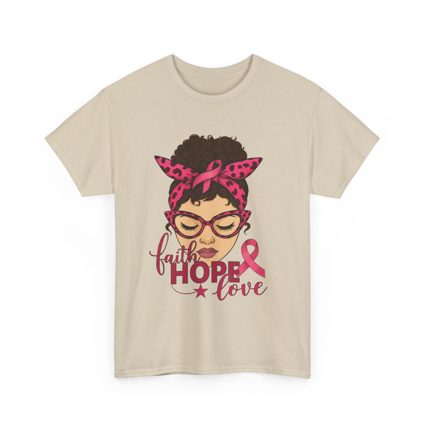 Hope, Faith, Love: Breast Cancer Awareness Tee