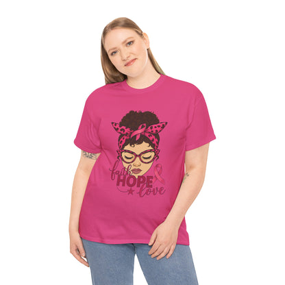 Hope, Faith, Love: Breast Cancer Awareness Tee
