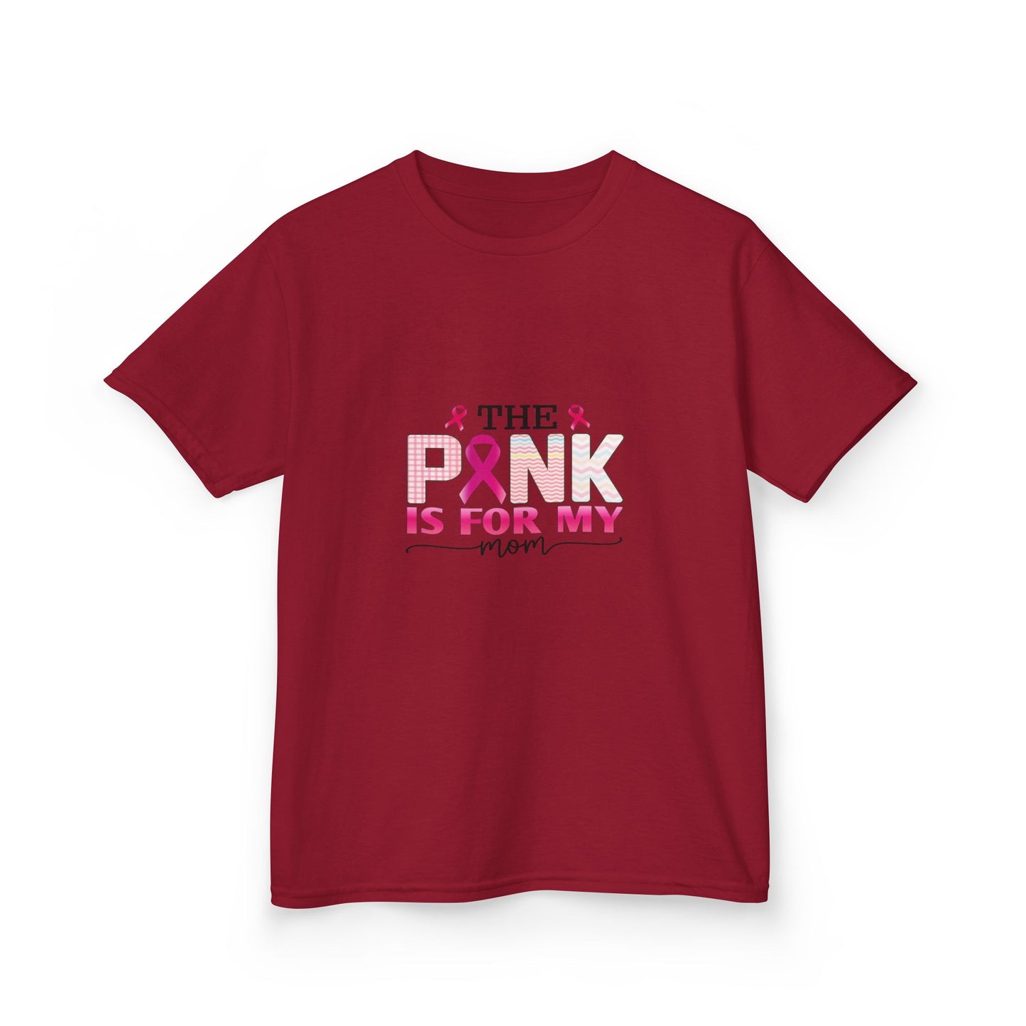 Pink Ribbon Mom Dinosaur Tee - Breast Cancer Awareness