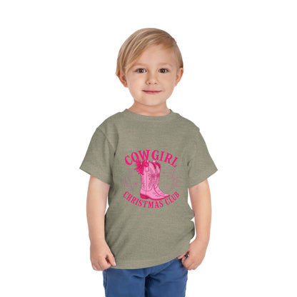 Cowgirl Christmas Club Tee - Pink Retro Holiday Shirt