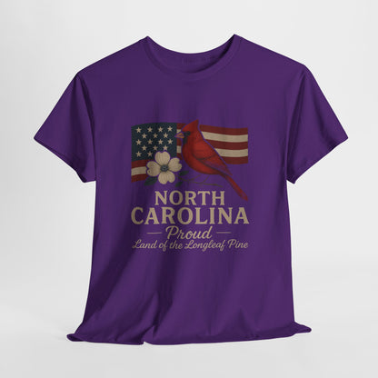 NC Pride: Cardinal, Dogwood & State Flag Tee