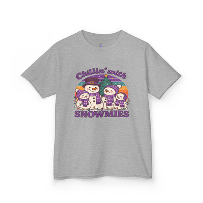 Kids Snowman Tee, Fun Winter T-Shirt, Holiday Gift for Kids, Christmas Apparel, Cute Snowmies Design, Cozy Cotton Tee