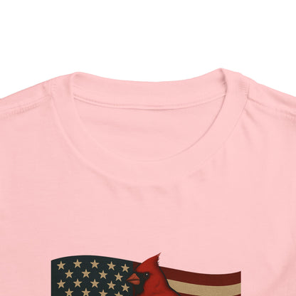 NC Cardinal & Dogwood Toddler Christmas Tee