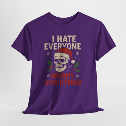 Grumpy Santa Skull Christmas Tee