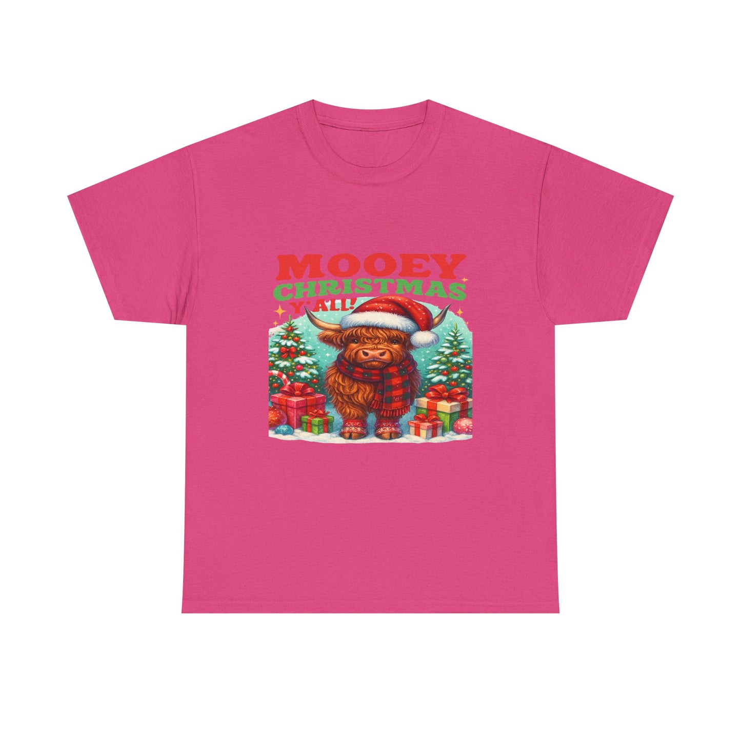 Christmas Highland Cow Tee
