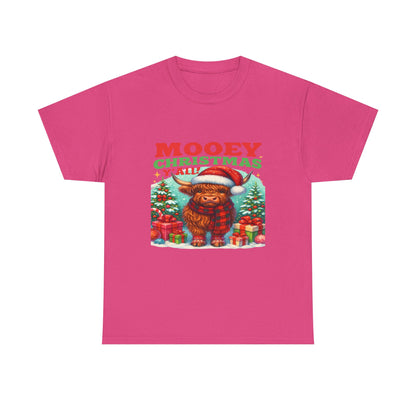 Christmas Highland Cow Tee