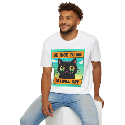 Playful Cat Graphic Tee, Unisex T-Shirt, Gift for Cat Lovers, Cute Animal Apparel, Funny Pet Quote Shirt