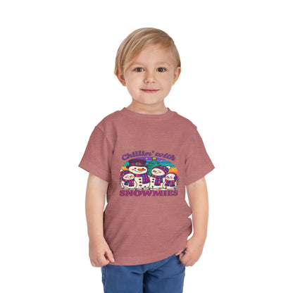 Chillin' with Snowmies Toddler Christmas Tee