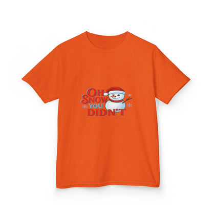 Oh Snow You Didn't! Snowman Dino Christmas Tee