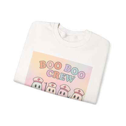 Boo Boo Crew Halloween Ghost Nurse Sweatshirt