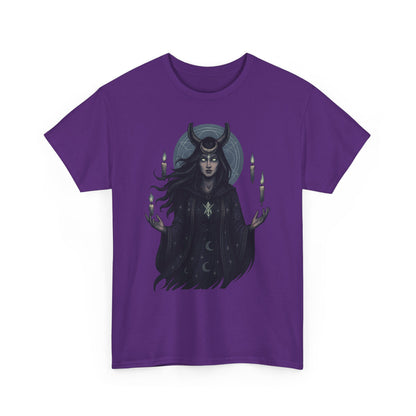 Moonlit Sorceress – Enchanted Candlelight Tee