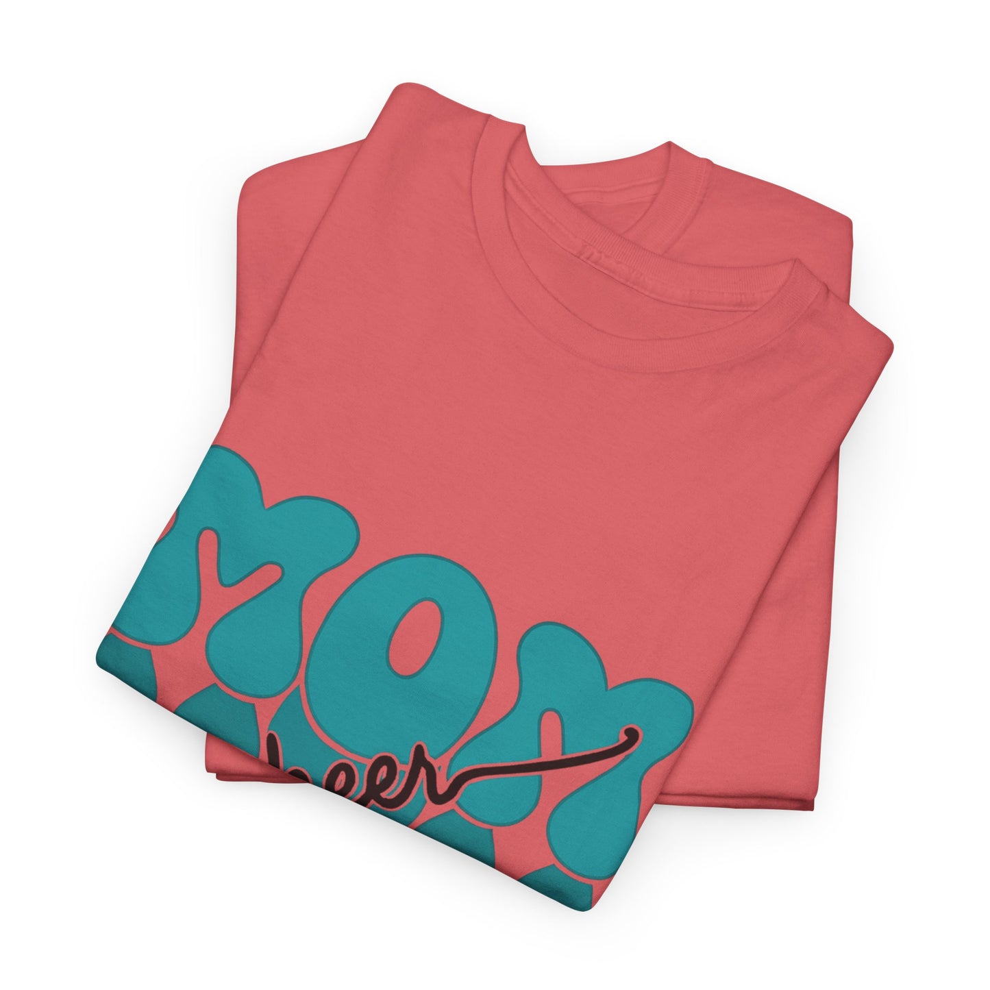 MOM Cheer – Turquoise Spirit Tee