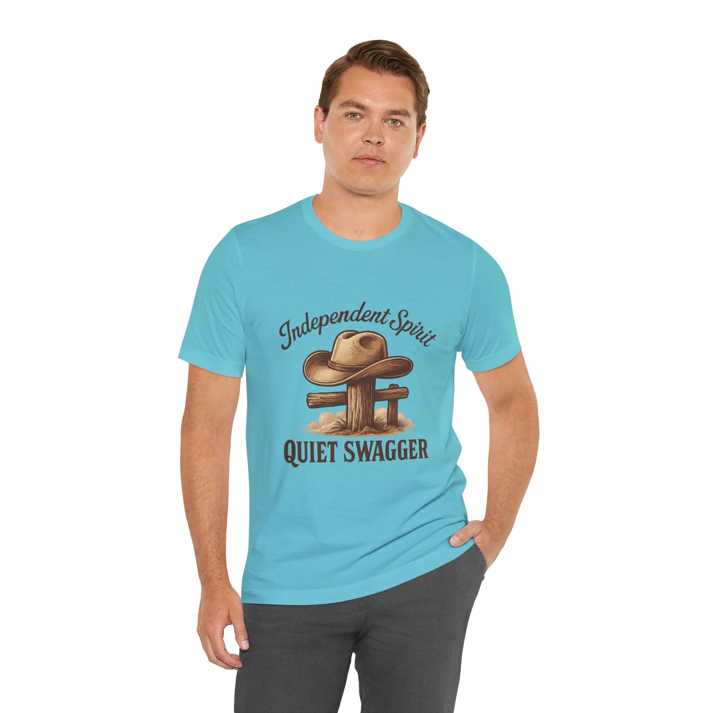 Quiet Swagger Cowboy Tee — Independent Spirit Western T-Shirt