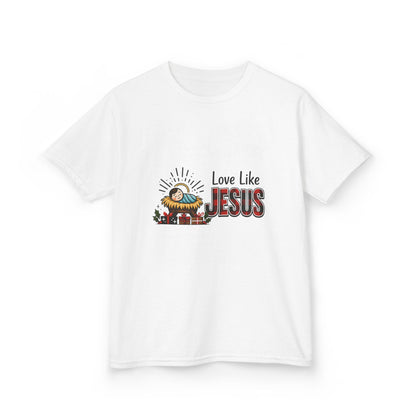 Jesus & Dino Christmas Tee: Love Like JESUS