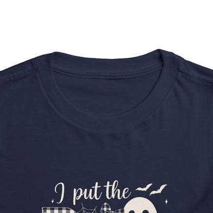 Boujee Halloween Toddler Tee: I Put the B in Boujee