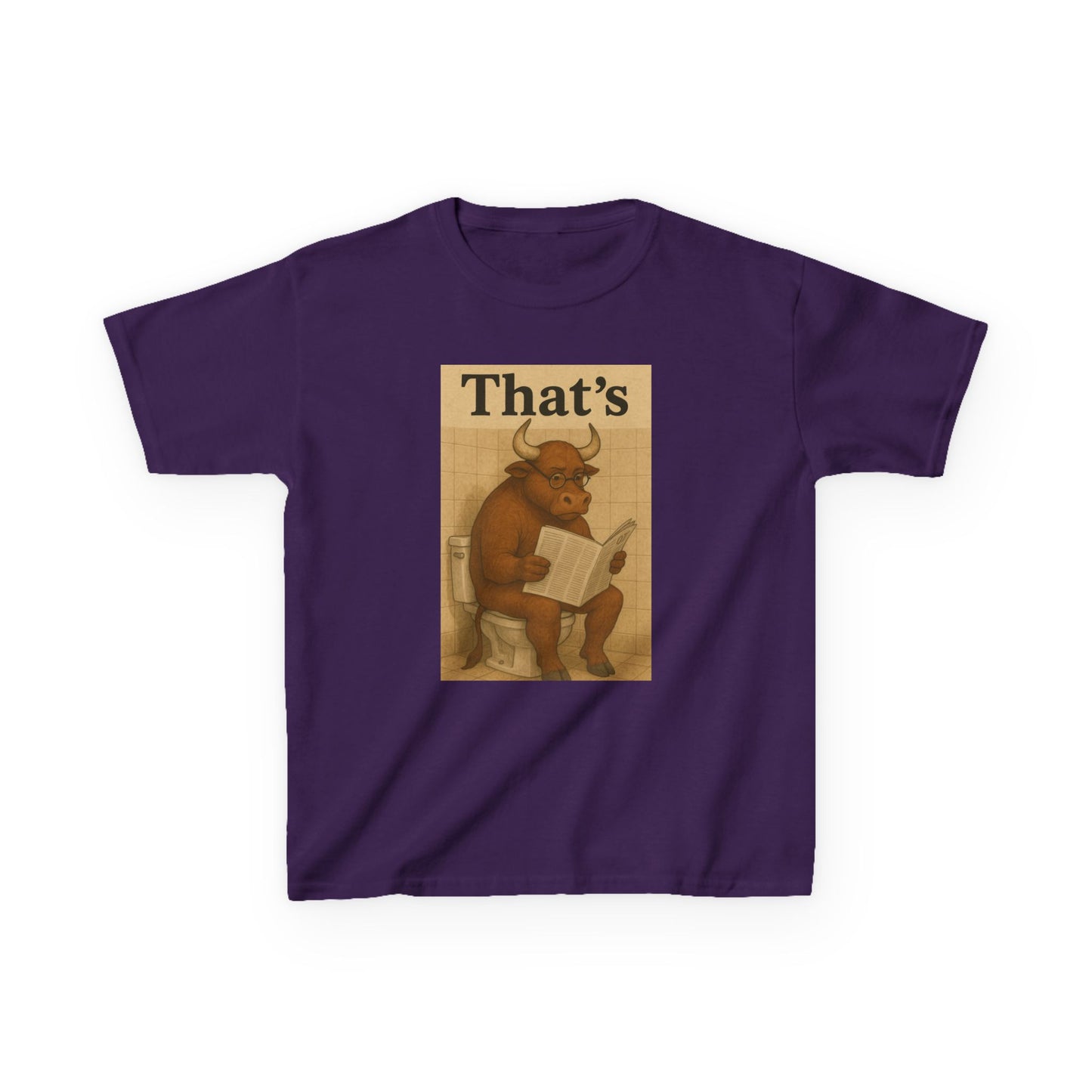 Bull Market Bathroom Break - Funny Kids Tee