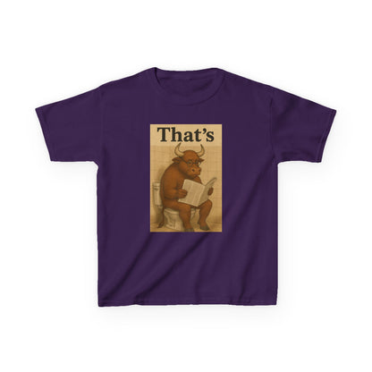 Bull Market Bathroom Break - Funny Kids Tee