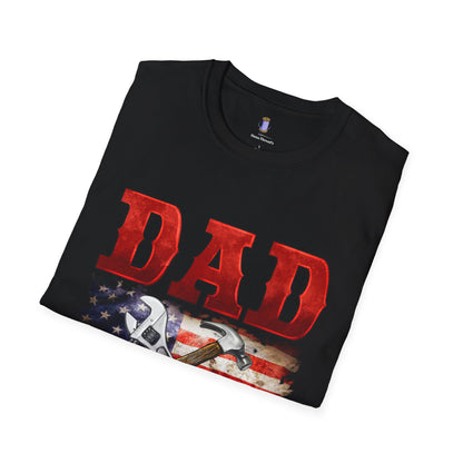Patriotic Dad T-Shirt | Fixer of All Things Gift | Father's Day, Independence Day, Birthday Present, Casual Wear, Dad Apparel