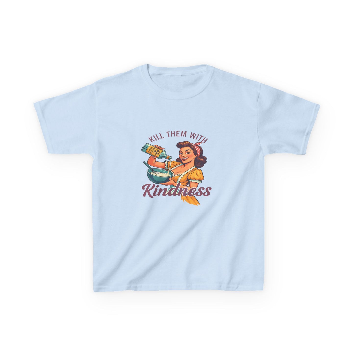 Radioactive Kindness: Funny Xmas Dinosaur Tee for Kids