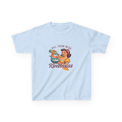 Radioactive Kindness: Funny Xmas Dinosaur Tee for Kids
