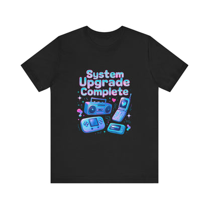 System Upgrade Complete Retro Gaming Tee — Cute Pastel Gameboy & Console Design