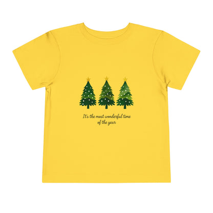 Watercolor Christmas Trees Toddler Tee