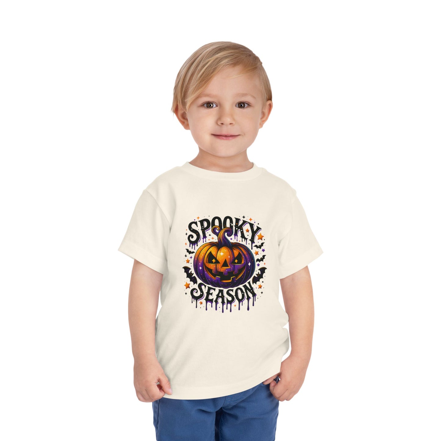 Spooky Season Jack-o'-Lantern Toddler Tee