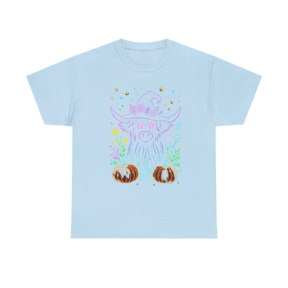 Highland Cow Witch Hat Tee