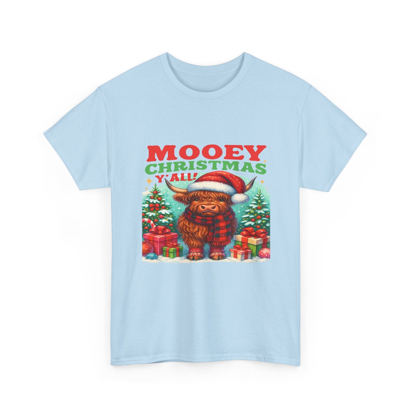 Christmas Highland Cow Tee