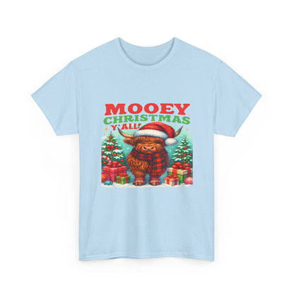 Christmas Highland Cow Tee