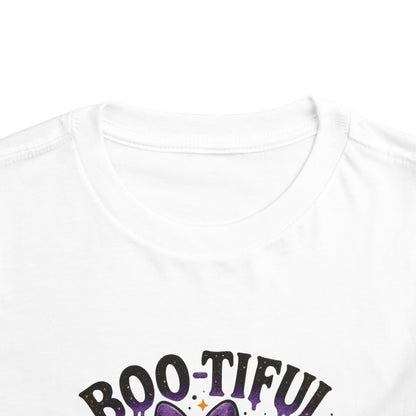 Boo-tiful Ghost Halloween Toddler Tee