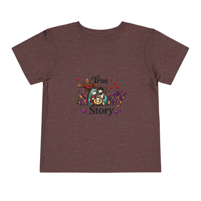 True Story Nativity Toddler Christmas Tee
