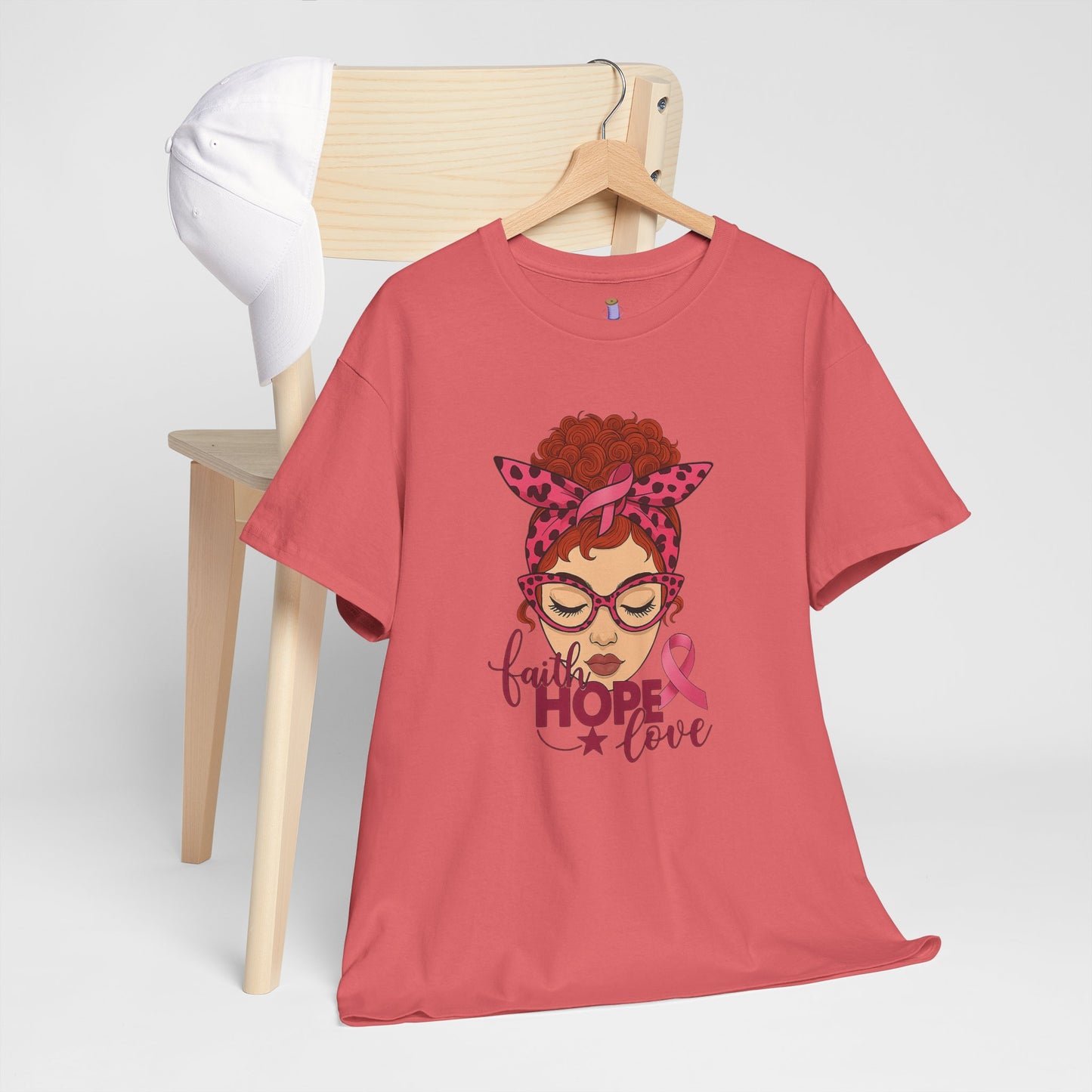 Empowering Cancer Awareness Tee, Hope Love Pink Ribbon Shirt, Inspirational Unisex Tee, Gifts for Breast Cancer Awareness, Supportive [...]
