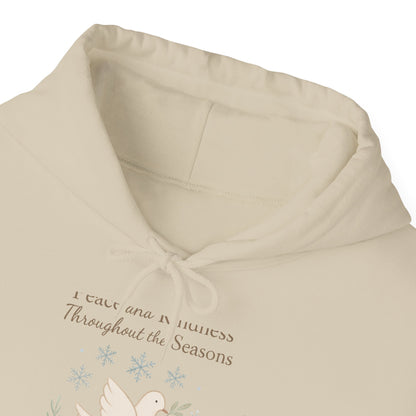 Holiday Peace Dove Hoodie — "I will not mention Thanksgiving Season" Cozy Pullover