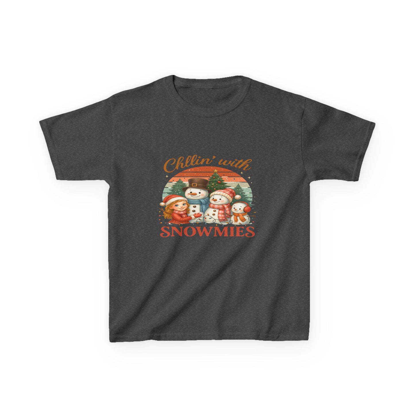 Chillin' with Snowmies Kids Christmas Tee