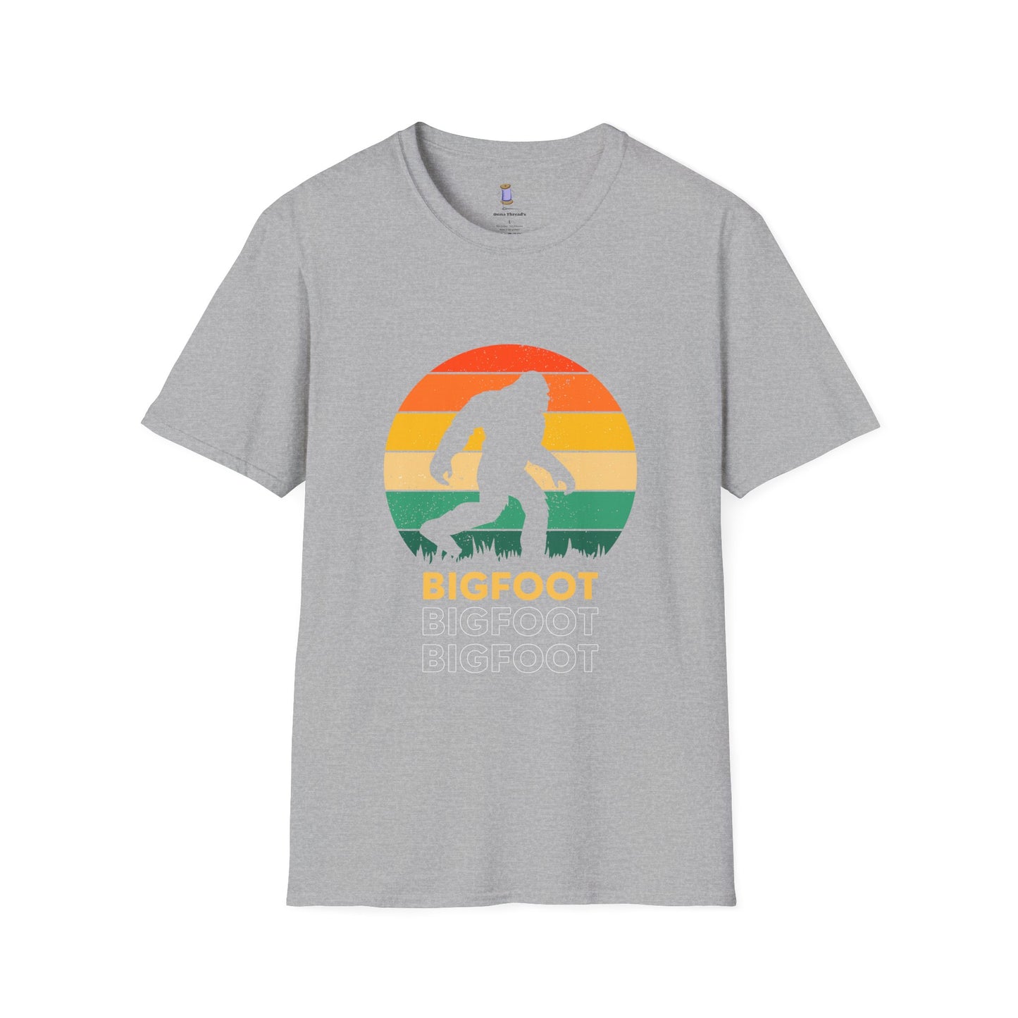 Bigfoot Adventure Unisex Softstyle T-Shirt, Casual Tee for Nature Lovers, Summer Vibe Shirt, Gift for Outdoor Enthusiasts, Hiking Apparel