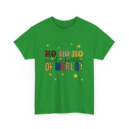 HO HO HO & Merlot Christmas Tee