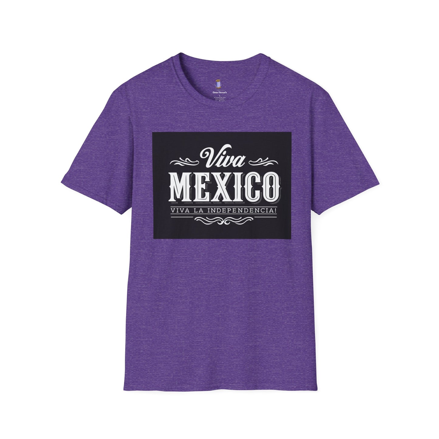 Viva Mexico Tees | Unisex Softstyle T-Shirt for Celebrations, Gifts, Independence Day, Weekend Outings, Casual Wear