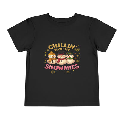 Chillin' with Snowmies Toddler Christmas Tee