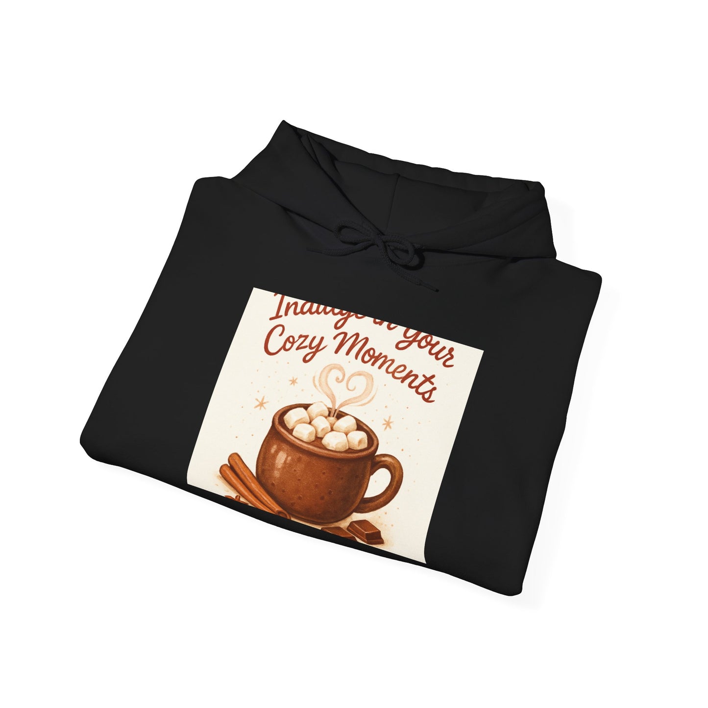 Hoodie: "Immerse in Your Cozy Moments" Hot Cocoa Graphic Hoodie