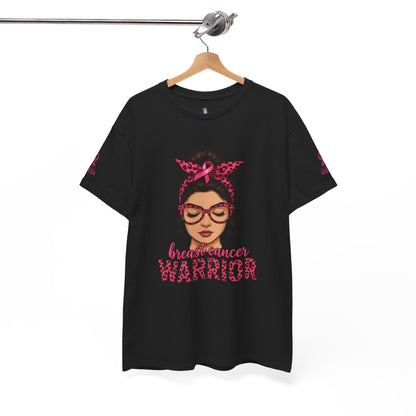 Breast Cancer Warrior Tee, Inspirational T-Shirt for Survivors, Supportive Gift for Cancer Awareness Events, Unisex Cotton Top, [...]