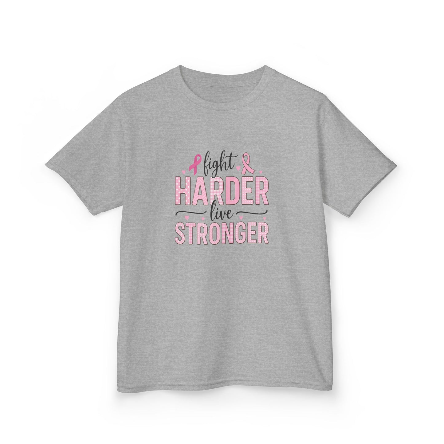 Fight HARDER Live STRONGER - Breast Cancer Awareness Tee