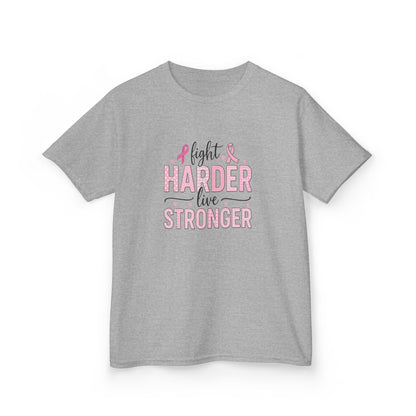 Fight HARDER Live STRONGER - Breast Cancer Awareness Tee